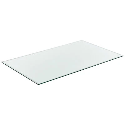 [neu.haus] Glasplatte 120x65cm Glasscheibe Tischplatte ESG Glas Kaminplatte DIY - Bild 1 von 4