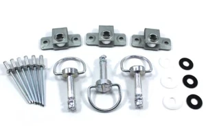 Honda XR250 XR350 XR450 XR600 XR650 Air Cleaner Side Plastics Cover Dzus Bolts - Foto 1 di 8