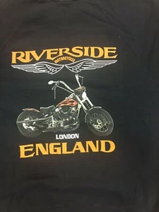HARLEY DAVIDSON RIVERSIDE HARLEY-DAVIDSON T SHIRT  ANTIQUE PRE WORN   B16 - Picture 1 of 8