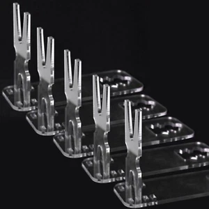 5Pack Acrylic Display Pistol Rack Adjustable Pistol Stand Transparent Gun Holder - Picture 1 of 9