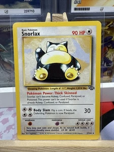 Pokémon TCG Snorlax 27/64 Jungle Set Non-Holo Trading Card LP - Picture 1 of 2