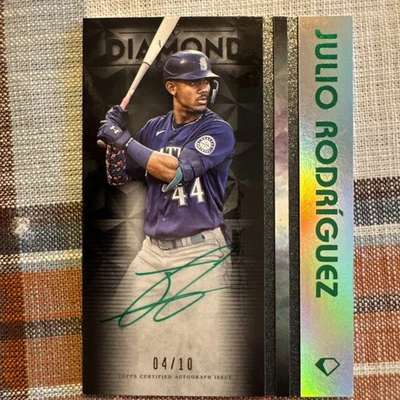 2023 Topps Diamond Icons Julio Rodriguez Auto /10 - Image 1 of 2