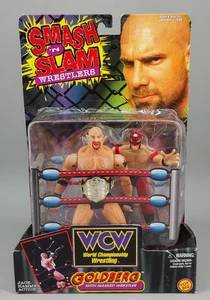 Figura Goldberg con luchador enmascarado Smash 'N Slam luchadores WCW ToyBiz 1999 - Imagen 1 de 10