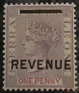 Sierra Leone Forbin #R1 Queen Victoria Revenue 1884 MH - Picture 1 of 1