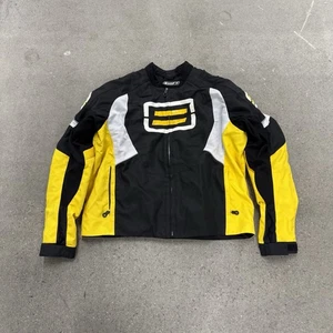 SHIFT ST Motorcycle Jacket Black Yellow Armored Size XL - Picture 1 of 11