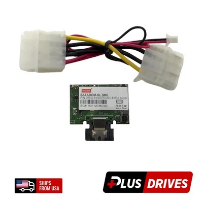 64GB SSD SATADOM Innodisk Internal Boot Drive 6Gbps w Power Cable for Any Server - Image 1 of 4