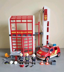 PLAYMOBIL 5361+5364 Estación De Bomberos + Coche Bomberos - Luminoso/Sonido - Imagen 1 de 23