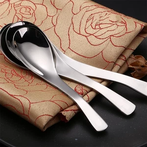 Set Cucchiaio da Pranzo in Acciaio Inox 3 Pezzi per Cucina Pasti Addensante Cucchiaio - Foto 1 di 11