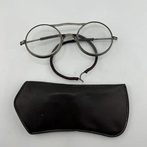 Vintage 1930's WILLSON Round Lenses Glasses Wire Steampunk Motorcycle Safety - Picture 1 of 10