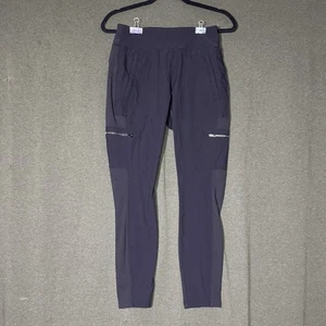 Athleta Trekkie North Jogger Pants Black Women Size 6 Active Zip Pocket - Picture 1 of 7