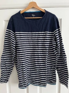 BODEN, MEN'S LONG SLEEVE T-SHIRT, BRETON STYLE, LARGE - Picture 1 of 3