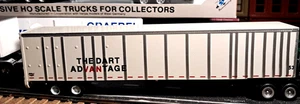 HO=1/87 BOWSER 53' HIGHWAY PLATE TRAILER DART#11957 r-RTR_BUILT SEMI-layout - Picture 1 of 14