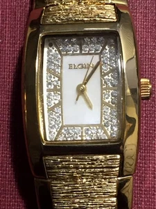Women wach ELGIN EGC014347Japan movt 100F. Women's watch ELGIN EGC014347Japan m - Picture 1 of 6