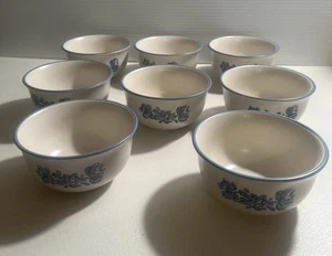 Vtg~8 Pfaltzgraff Yorktowne Dessert Bowls Fruit Berry 4.5"~ 8 oz Stoneware USA - Picture 1 of 1