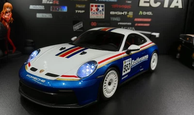 🏁 Tamiya Porsche 911 GT3 (992) RTR — 1/10 RC Touring Car with LED Lights - Image 1 of 4