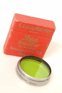 ✅ LEICA M FILTER GREEN, GR FOR 50MM SUMMARIT, XENON LENSES BAYONET 'XOOSH' - Picture 1 of 1