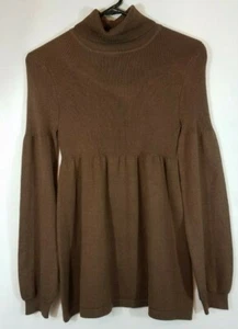 SO WEAR IT DECLARE IT  Women Long Sleeve Pullover Sweater Top Size Medium Strech - Picture 1 of 11