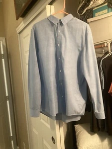 H&M Large Men’s Long Sleeve Dress Shirt. Barely Used Still Looks Clean No Stains - Picture 1 of 2