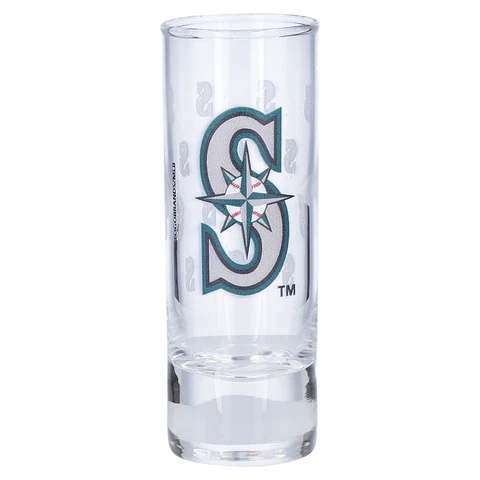 Seattle Mariners 2.5oz. Satin-Etched Tall Shot Glass Cover