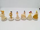6 Figuren Disney Yujin Prinzessinnen Caketopper ca. 4,5cm golden