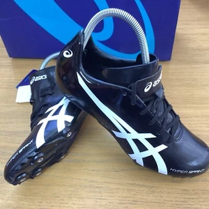 Brandneu mit Karton Asics Hypersprint 4 schwarze Laufspikes für Herren Größe UK 8 NEU! - Bild 1 von 11