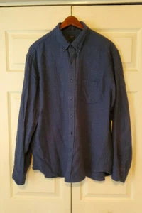 J.Crew Herren Größe XL blau und schwarz schmal Langarm Knopfleiste Shirt - Bild 1 von 7