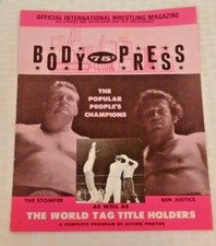 Wrestling Arena Program Detroit Territory BODY PRESS 1972 WWF NWA Stomper Sheik