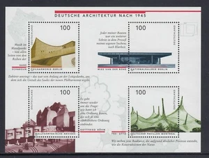 GERMANY - 1997 Post 1945 GERMAN ARCHITECTURE minisheet MNH - Bild 1 von 1