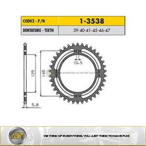 PER YAMAHA XT E 600 DA 1990 A 2003 CORONA ACCIAIO SUNSTAR PASSO 520 - 40 DENTI - Imagen 1 de 1