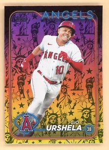 2024 Topps Series 2 - Gio Urshela #698 - Holiday Statue of Liberty - Angels - Picture 1 of 2