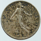 1919 FRANCE w La Semeuse Sower Woman ANTIQUE Silver 1 Franc French Coin i116811