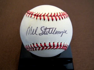 MEL STOTTLEMYRE WSC NEW YORK YANKEES METS SIGNED AUTO VINTAGE OAL BASEBALL JSA - Picture 1 of 3