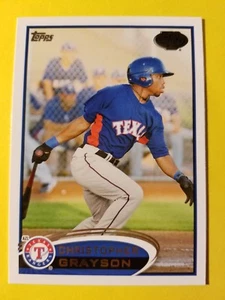 CHRISTOPHER GRAYSON - RC ROOKIE #75 TEXAS RANGERS - 2012 TOPPS PRO DEBUTTO - Foto 1 di 3
