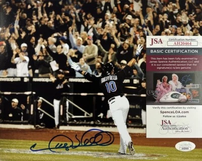 Gary Antonian Sheffield Miami Marlins Rare Signed Autographed 8x10 Photo JSA COA - Image 1 of 4