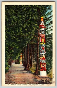 Postcard Totem Pole - Sitka Alaska - Picture 1 of 2