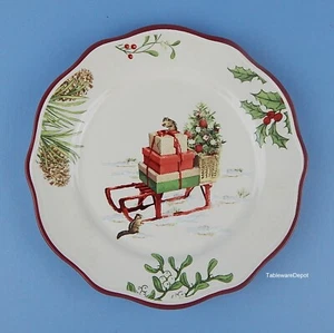 Better Homes & Gardens WINTER FOREST, Chipmunk, Salatteller NEUWERTIG/UNBENUTZT! - Bild 1 von 2