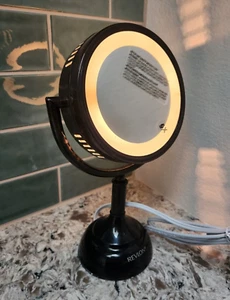 Revlon Makeup Mirror 360 Vanity Dual Lighted Swivel 1X 5X Magnification NEW - Picture 1 of 7
