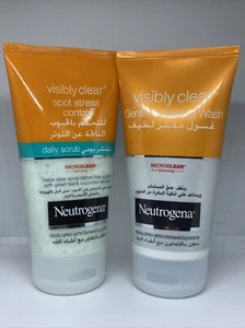 Neutrogena Visibly Clear Gentle Exfoliating Face Wash & Spot Control Scrub 150ml - Picture 1 of 1