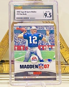 Tom Brady 2006 Topps EA Sports Madden 07 #13 PATRIOTS CSG 9.5 🐐 - Bild 1 von 2
