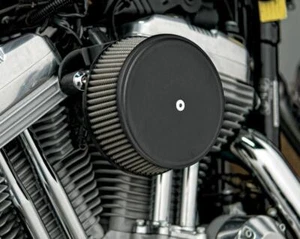Arlen Ness Billet Sucker Fase I Filtro Aria Kit Con Acciaio Cover Nero, 50-336 - Foto 1 di 1