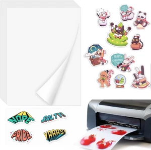 ADERTOS 30 Stk A4 Selbstklebende Folien Bedrucken Klebefolien Druckerpapier - Bild 1 von 12