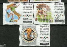 Equatorial EQUATORIAL GUINEA Edifil # 123/125 ** MNH World Football ITALY 90