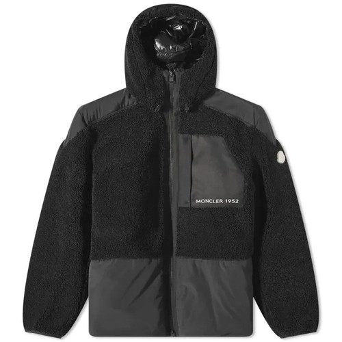 GIACCA NUOVA CON ETICHETTE $1900 MONCLER 1952 PIUMA D'OCA TEDDY HULL NERA TAGLIA 4 5 L XL