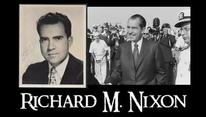 President RICHARD M NIXON Signed vintage 1953 Autograph matte Studio Photograph - Imagen 1 de 6