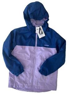 Lands End Girls 3 in 1 Jacket Hooded Water Resistant Purple Lavender Sz L 12-14 - Picture 1 of 5