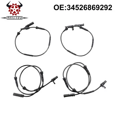 For BMW X3 X4 F25 F26 4PCS Front Rear Left/Right ABS Speed Sensor 34526869292 Foto 1 de 4