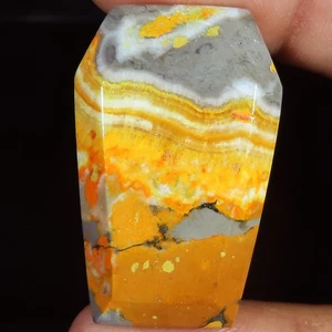 56.20 CT Natural Indonesian Bumble Bee Jasper Quality Gemstone 22x35x6 mm WR417 - Picture 1 of 7
