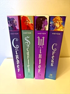 The Lunar Chronicles 4-Book Set Cinder Scarlet Cress Winter YA Fantasy PB - Picture 1 of 14