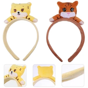 2 Piezas Diadema Tigre Niño Año Nuevo Accesorios para el Cabello Bandas para Animales - Imagen 1 de 12