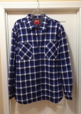 Chaqueta/franela forrada vintage Big Mac JC Penney a presión a cuadros para hombre - XL (46 - 48) Foto 1 de 4